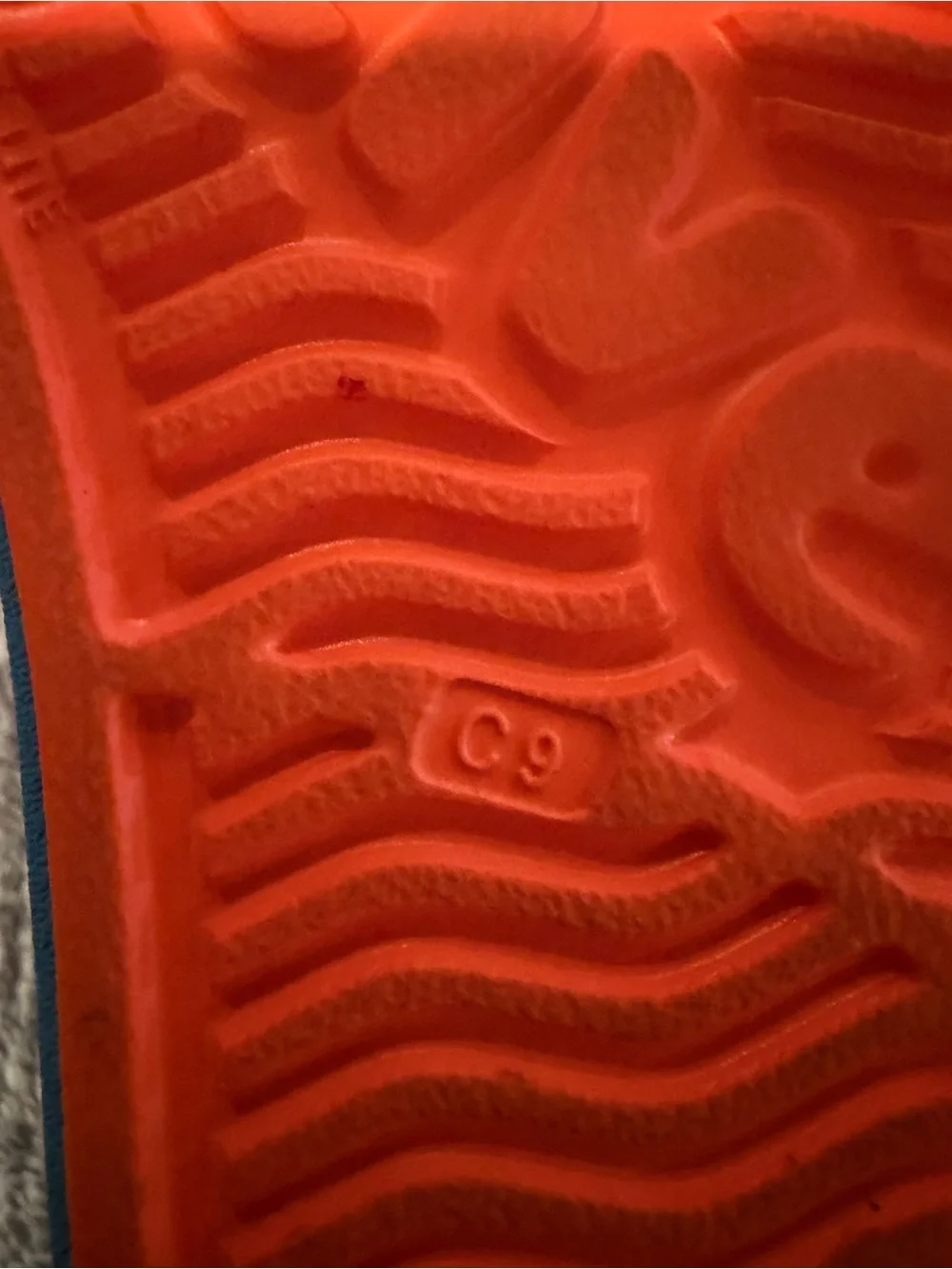 Native Kids Orange Slip-Ons with Blue Toe